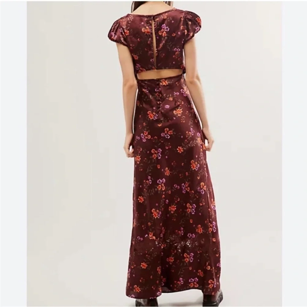 Free People Butterfly Babe Dress in Brown Combo